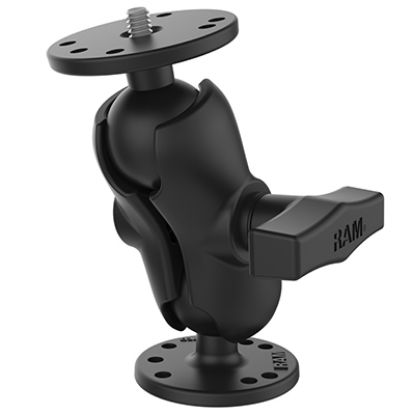 RAM® Double Ball Mount with 1/4"-20 Male Thread