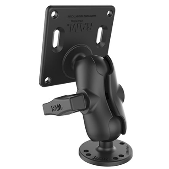 RAM® Double Ball Mount with 75x75mm VESA Plate
