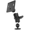 RAM® Double Ball Mount with 75x75mm VESA Plate