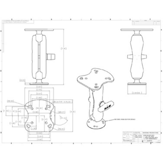 RAM® Fishfinder Mount for Humminbird Devices