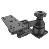 RAM® Horizontal 6" Swing Arm Mount with Swivel Ball & Socket Joint