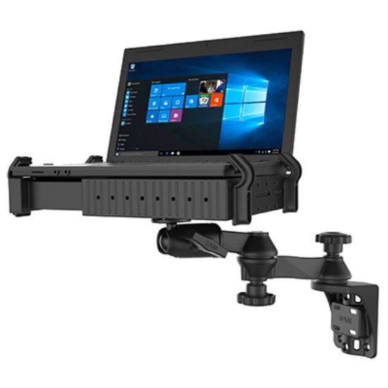 RAM® Tough-Tray™ Laptop Holder with Vertical Swing Arm Mount