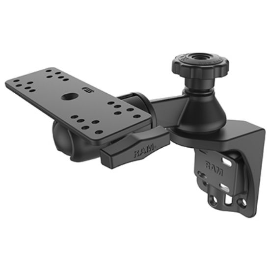 RAM® Vertical 6" Swing Arm Mount with Swivel Ball & Socket Joint