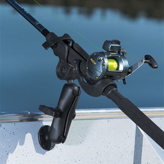 RAM ROD® Fishing Rod Double Ball Mount for Saltwater