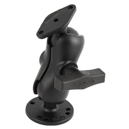 RAM® Double Ball Mount with Diamond Plate Adapter