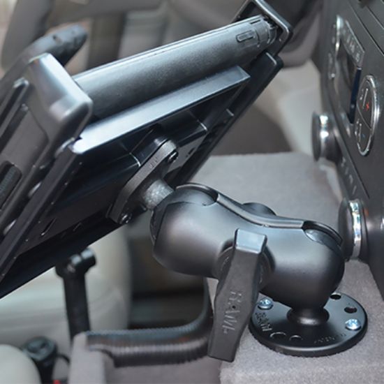 RAM® Double Ball Mount with Diamond Plate Adapter