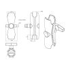 RAM® Double Socket Arm