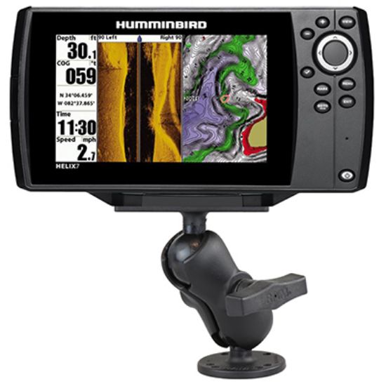 RAM® Drill-Down Double Ball Mount for Humminbird Helix 7