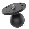 RAM® Ball Adapter with Round Plate and 1/4"-20 Threaded Stud