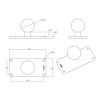 RAM® Ball Base with 1.5" x 3.5" 4-Hole Pattern