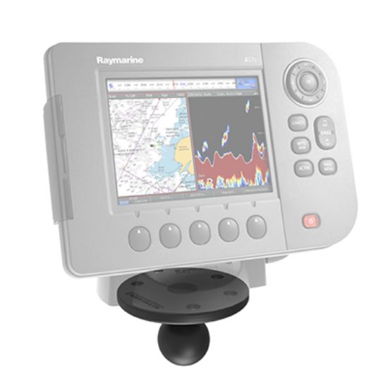 RAM® Large Round Plate with Ball for Raymarine A50, A50D, A57D & A70