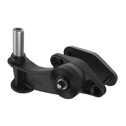 RAM® 4" Square Post Clamp Ratchet Base with 1/2" NPT Post