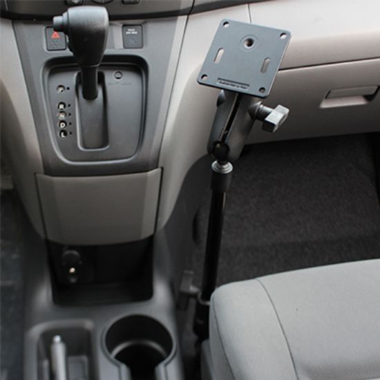 RAM® Pod HD™ Vehicle Mount with 12" Aluminum Rod and 75x75mm VESA Plate