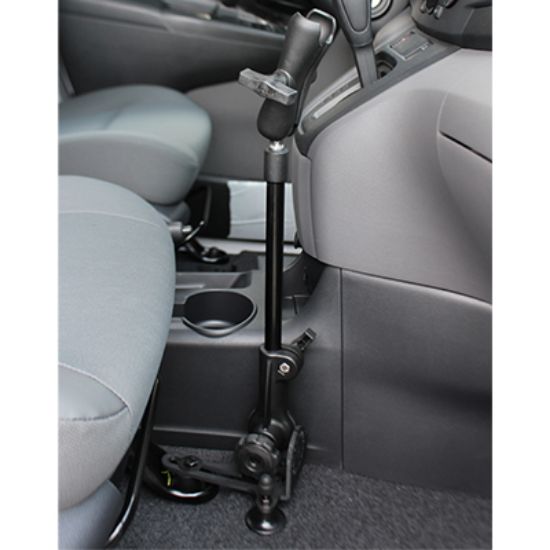 RAM® Pod HD™ Vehicle Mount with 12" Aluminum Rod and Double Socket Arm