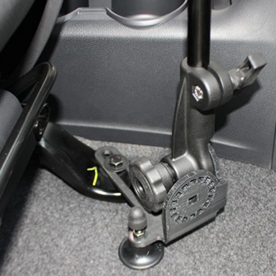 RAM® Pod HD™ Vehicle Mount with 12" Aluminum Rod and Double Socket Arm