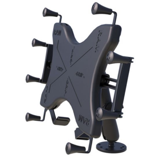 RAM® X-Grip® Drill-Down Double Ball Mount for 12" Tablets