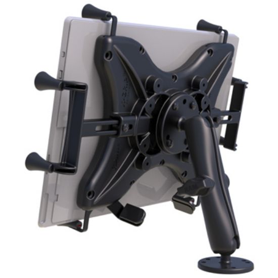 RAM® X-Grip® Drill-Down Double Ball Mount for 12" Tablets