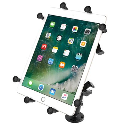 RAM® X-Grip® Drill-Down Double Ball Mount for 9"-10" Tablets