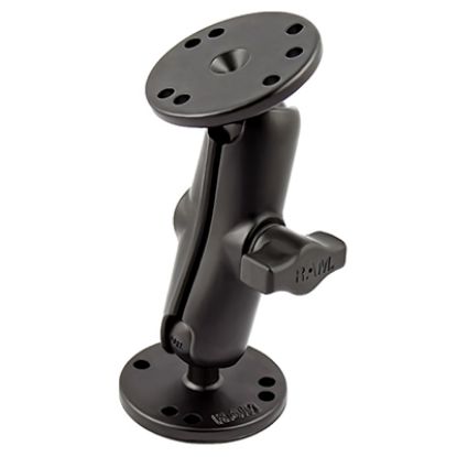RAM® Universal Double Ball Mount with Two Round Plates