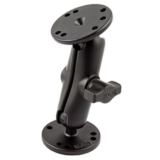 RAM® Universal Double Ball Mount with Two Round Plates