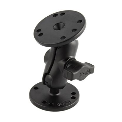 RAM® Universal Double Ball Mount with Two Round Plates
