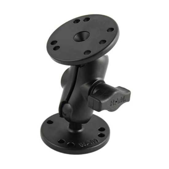 RAM® Universal Double Ball Mount with Two Round Plates