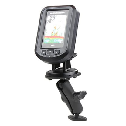 RAM® Double Ball Diamond Plate Mount for Humminbird Piranha + More