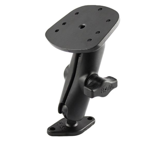 RAM® Double Ball Diamond Plate Mount for Humminbird Piranha + More