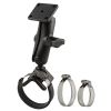 RAM® Double Ball Large Strap Hose Clamp Mount with AMPS Plate