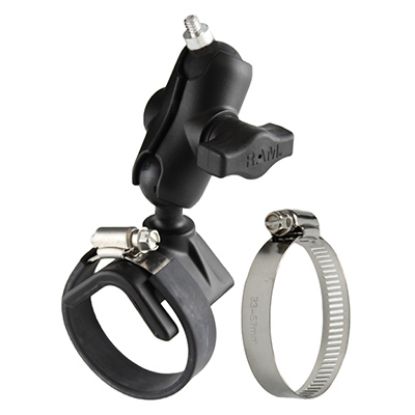 RAM® Strap Hose Clamp Mount with 1/4"-20 Camera Adapter