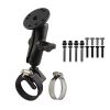 RAM® Strap Hose Clamp Mount with Hardware for Garmin GPSMAP + More