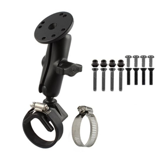 RAM® Strap Hose Clamp Mount with Hardware for Garmin GPSMAP + More