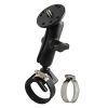 RAM® Strap Hose Clamp Mount with 1/4"-20 Camera Adapter