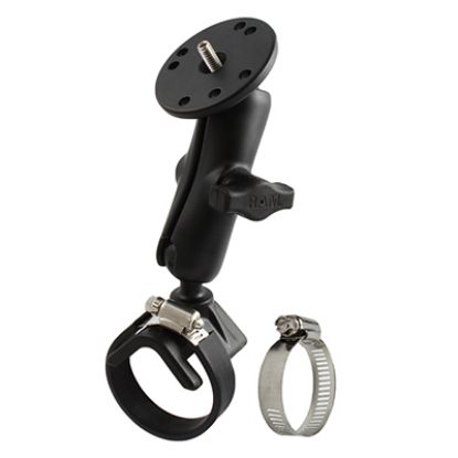 RAM® Strap Hose Clamp Mount with 1/4"-20 Camera Adapter