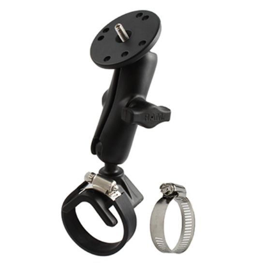 RAM® Strap Hose Clamp Mount with 1/4"-20 Camera Adapter