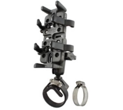 RAM® Finger-Grip™ Universal Mount with Strap Hose Clamp Base