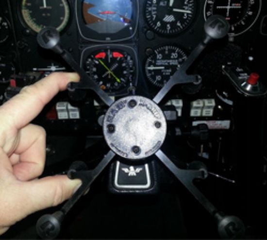 RAM® X-Grip® Mount with Yoke Clamp Base for 7"-8" Tablets