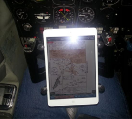 RAM® X-Grip® Mount with Yoke Clamp Base for 7"-8" Tablets