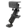 RAM® Double Ball Glare Shield Clamp Mount with Ski Mirror Adapter