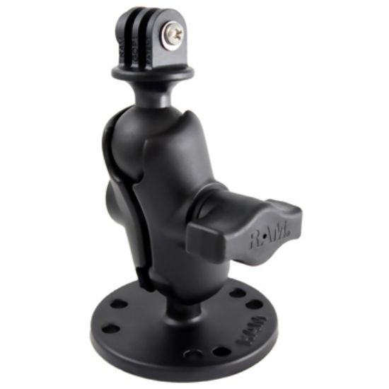 RAM® Drill-Down Double Ball Mount with Universal Action Camera Adapter