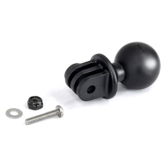 RAM® Drill-Down Double Ball Mount with Universal Action Camera Adapter