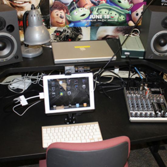 RAM® Drill-Down Mount with RAM® Latch-N-Lock™ for Apple iPad Gen 1 & 2