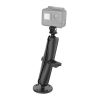 RAM® Drill-Down Mount with Double Socket Arm with Action Camera Adapter