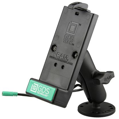 GDS® Powered Phone Dock with Drill-Down Double Ball Mount