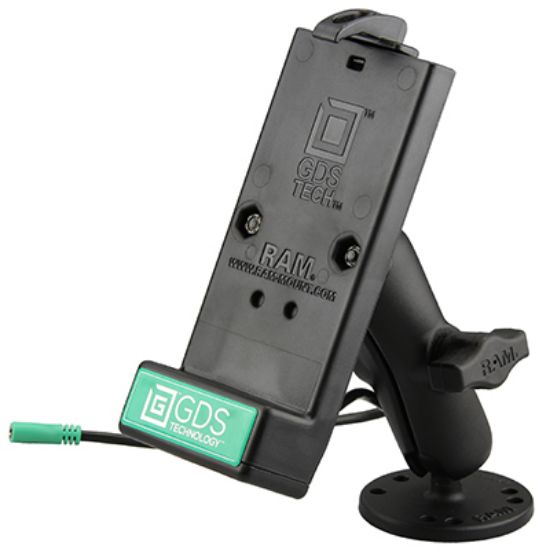 GDS® Powered Phone Dock with Drill-Down Double Ball Mount