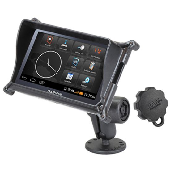 RAM® Pin-Lock™ Drill-Down Locking Mount for Garmin fleet 660/670