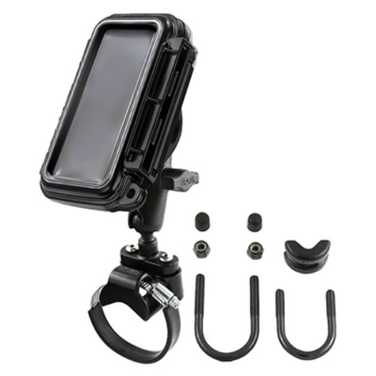 RAM® Aqua Box® ATV/UTV Rail Mount for Medium Devices