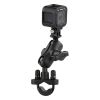RAM® Handlebar U-Bolt Double Ball Mount with Action Camera Adapter