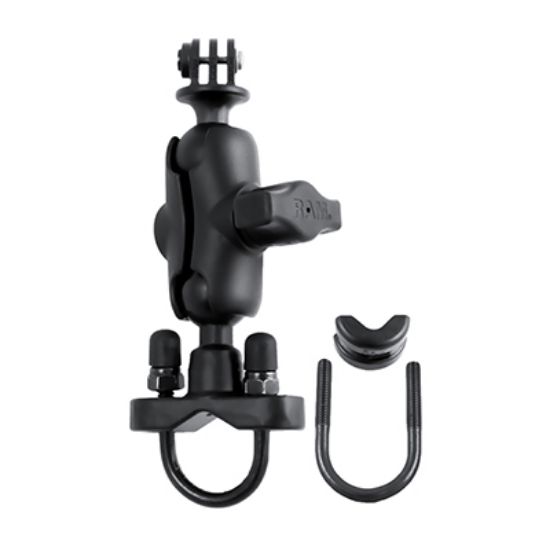 RAM® Handlebar U-Bolt Double Ball Mount with Action Camera Adapter