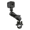 RAM® Handlebar U-Bolt Double Ball Mount with Action Camera Adapter